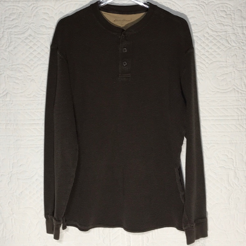 EDDIE BAUER Thermal Pullover, Brown